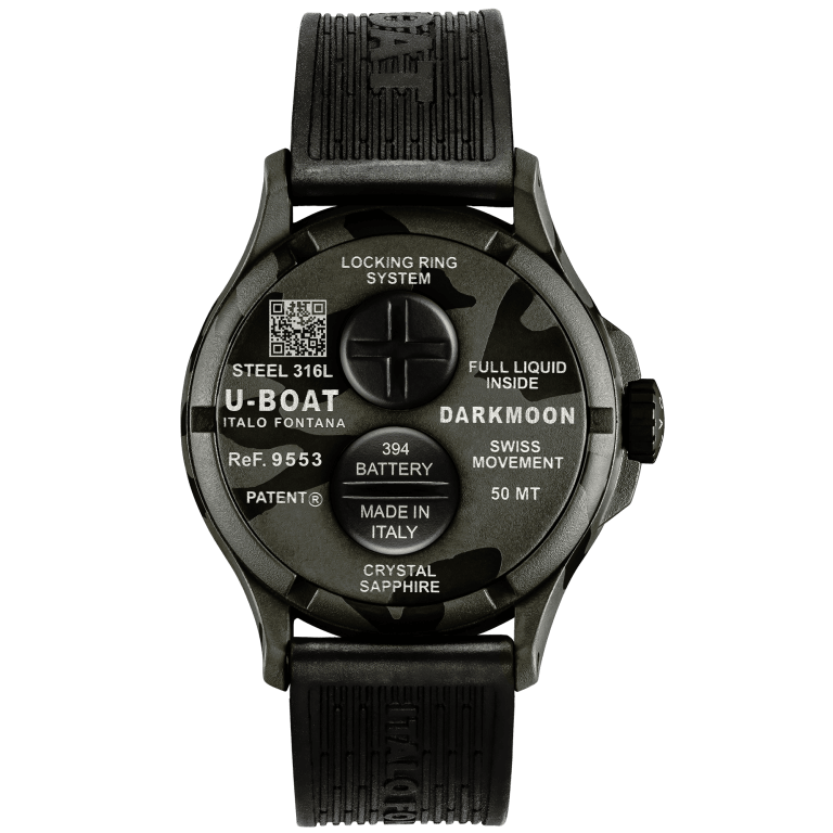 U-Boat Darkmoon 44mm BK Grey Curved Camouflage (9553) - Image 2