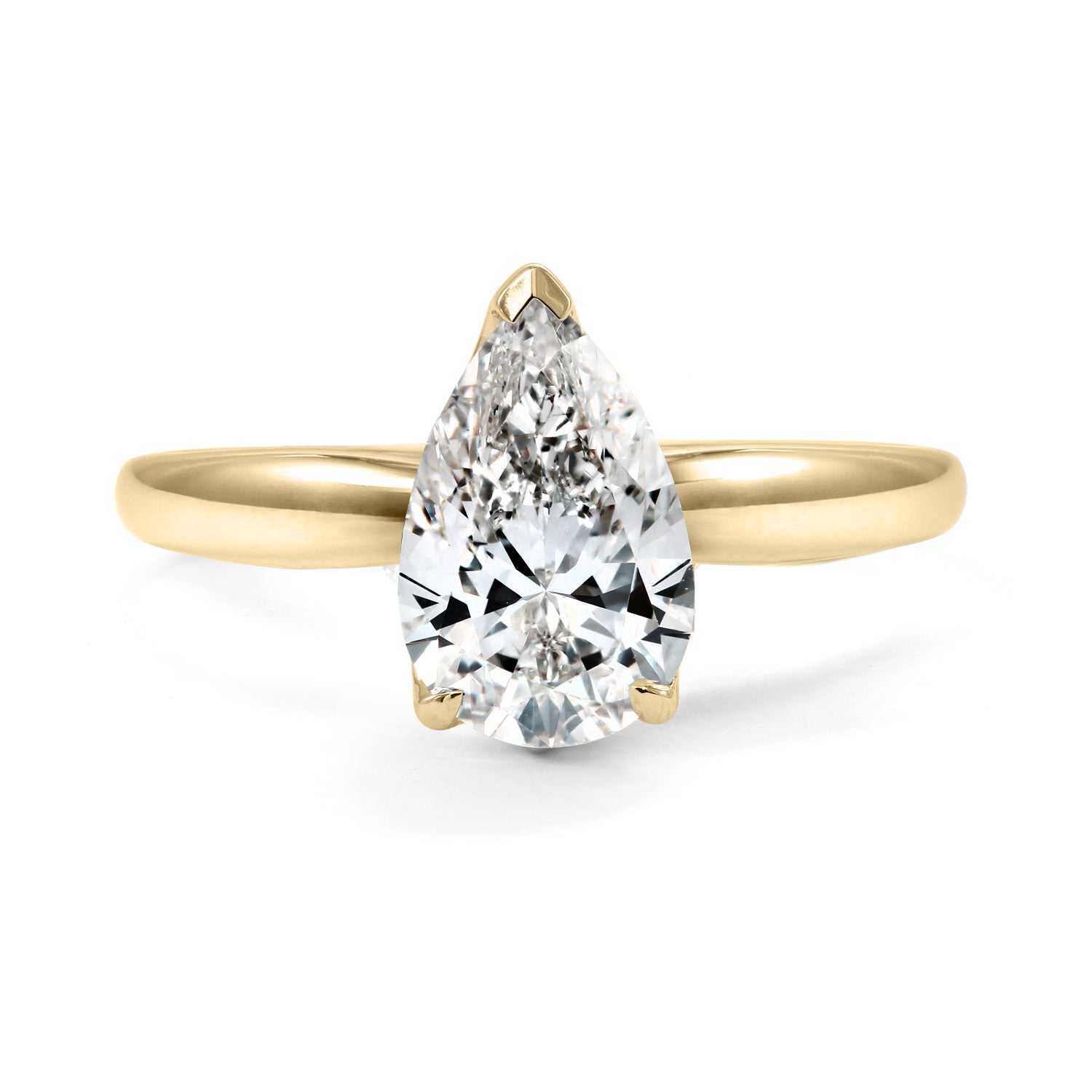 Clarity Diamond Pear Ring 18K