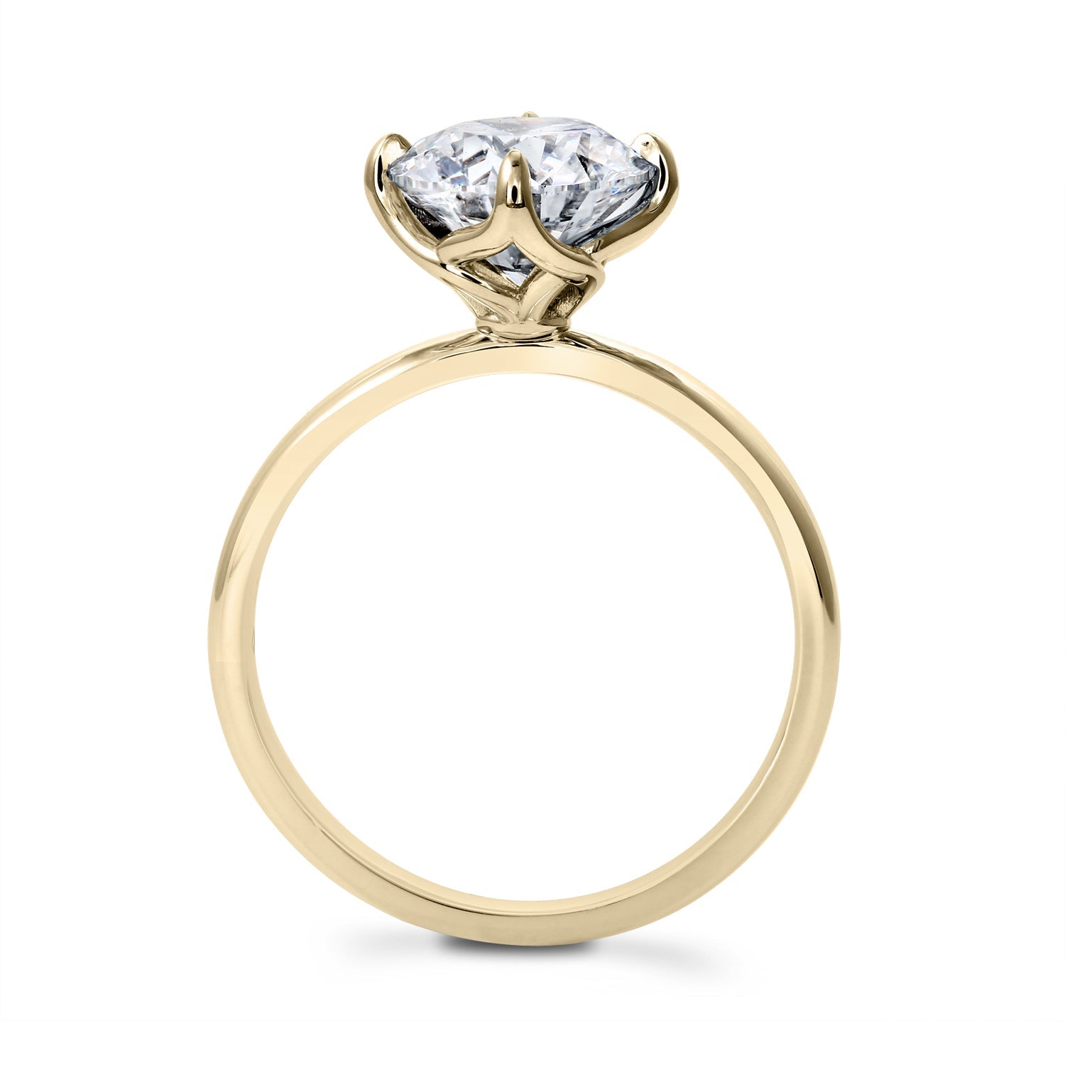 Clarity Diamond Round Ring 18K