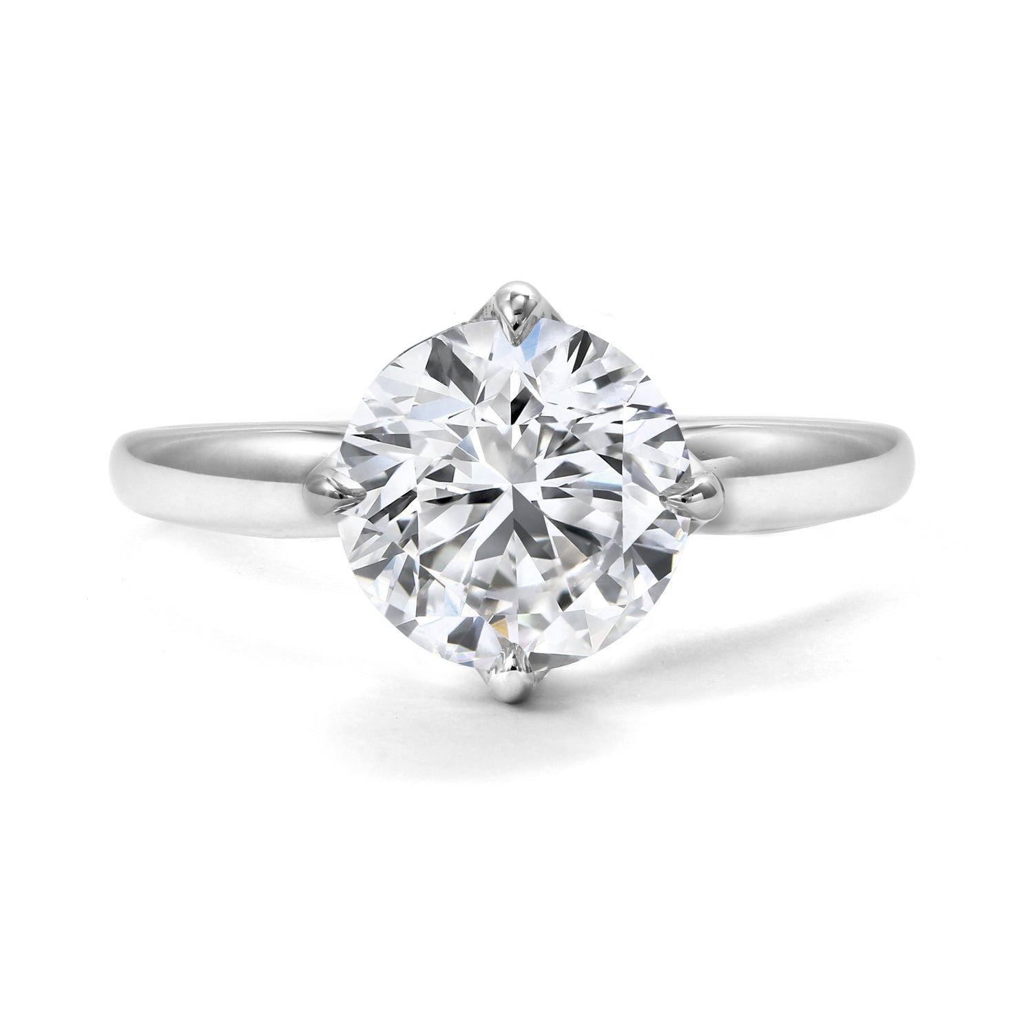 Clarity Diamond Round Ring 18K