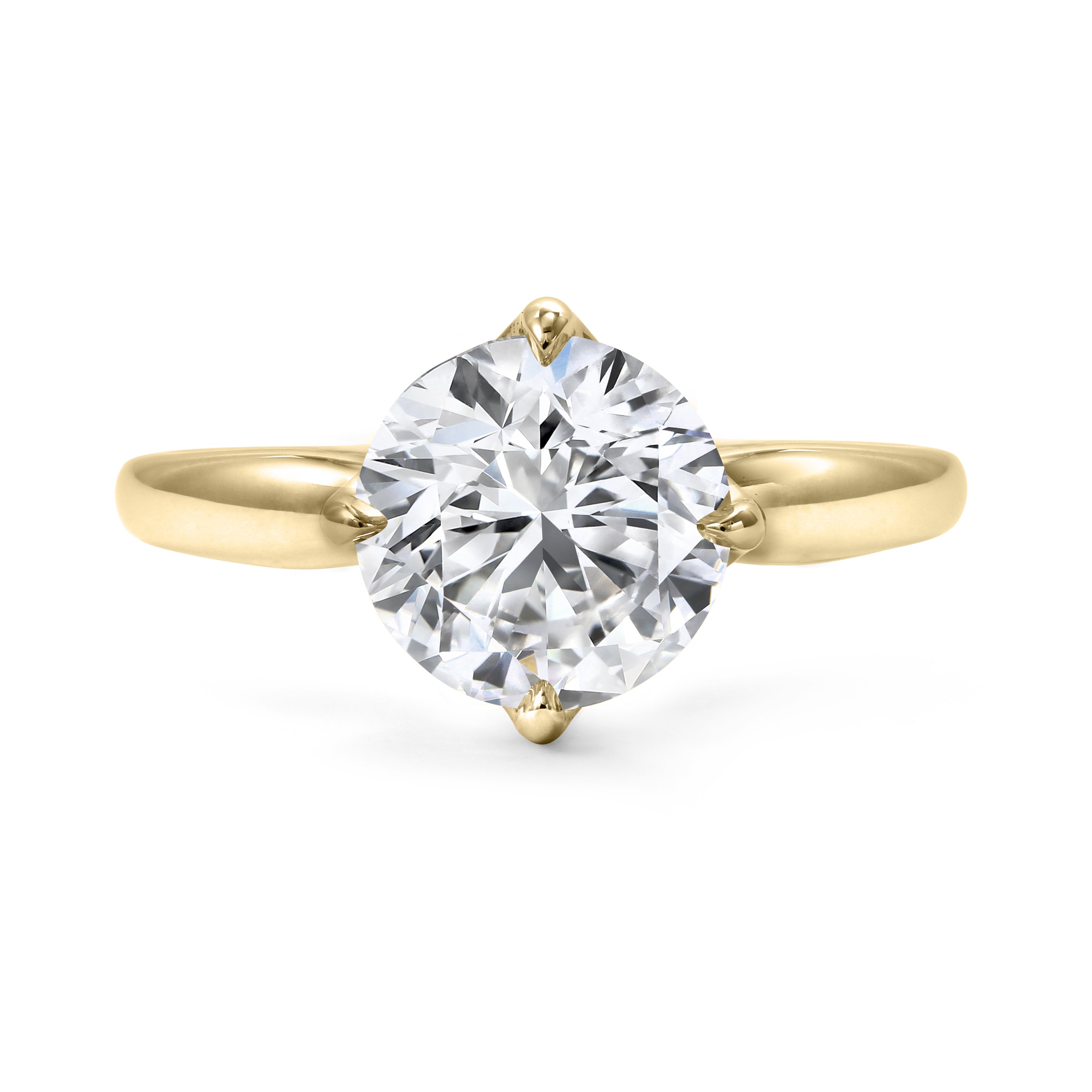 Clarity Diamond Round Ring 18K