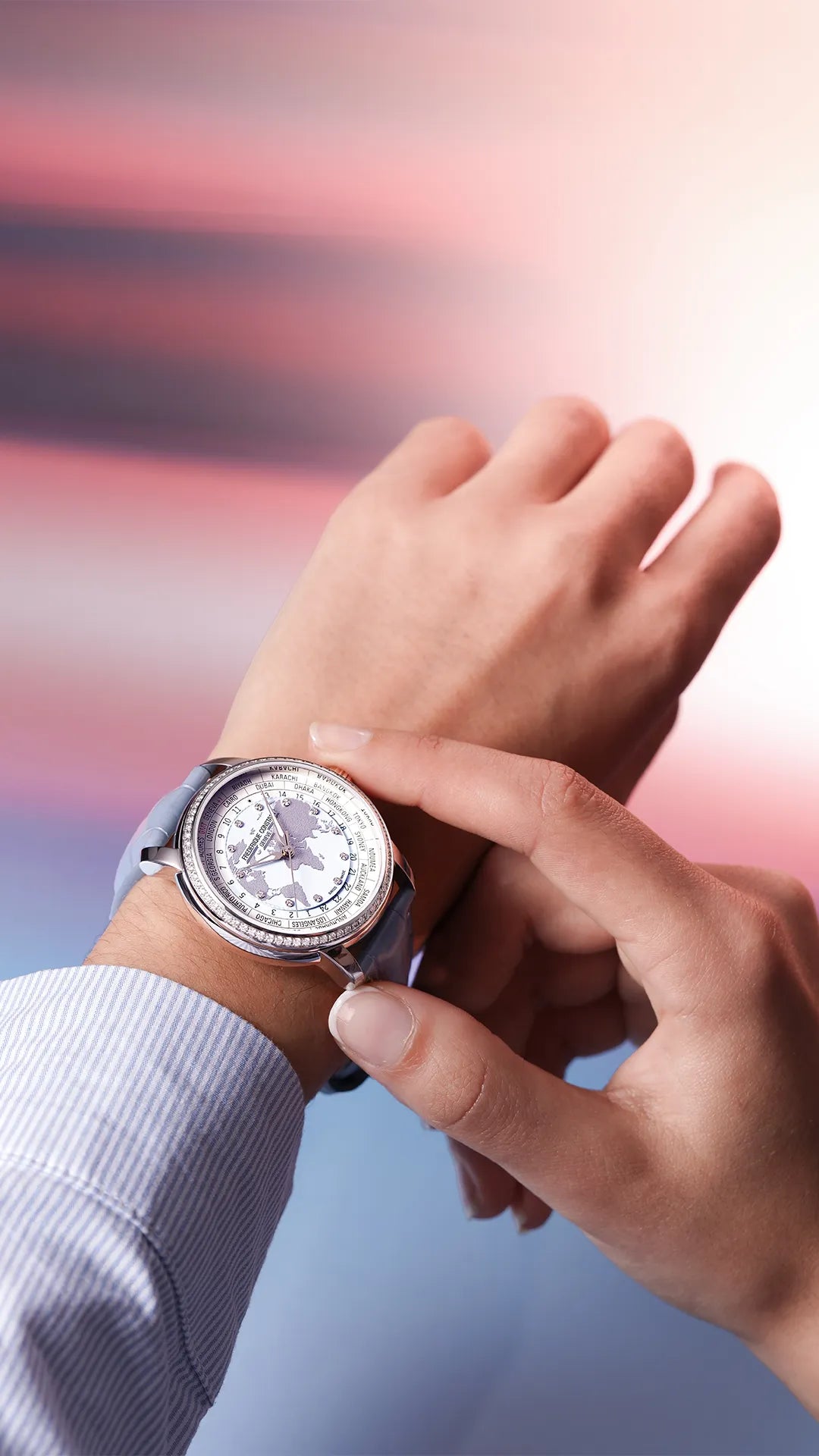 Frederique Constant Classic Worldtimer FC-719LBWD3DH6