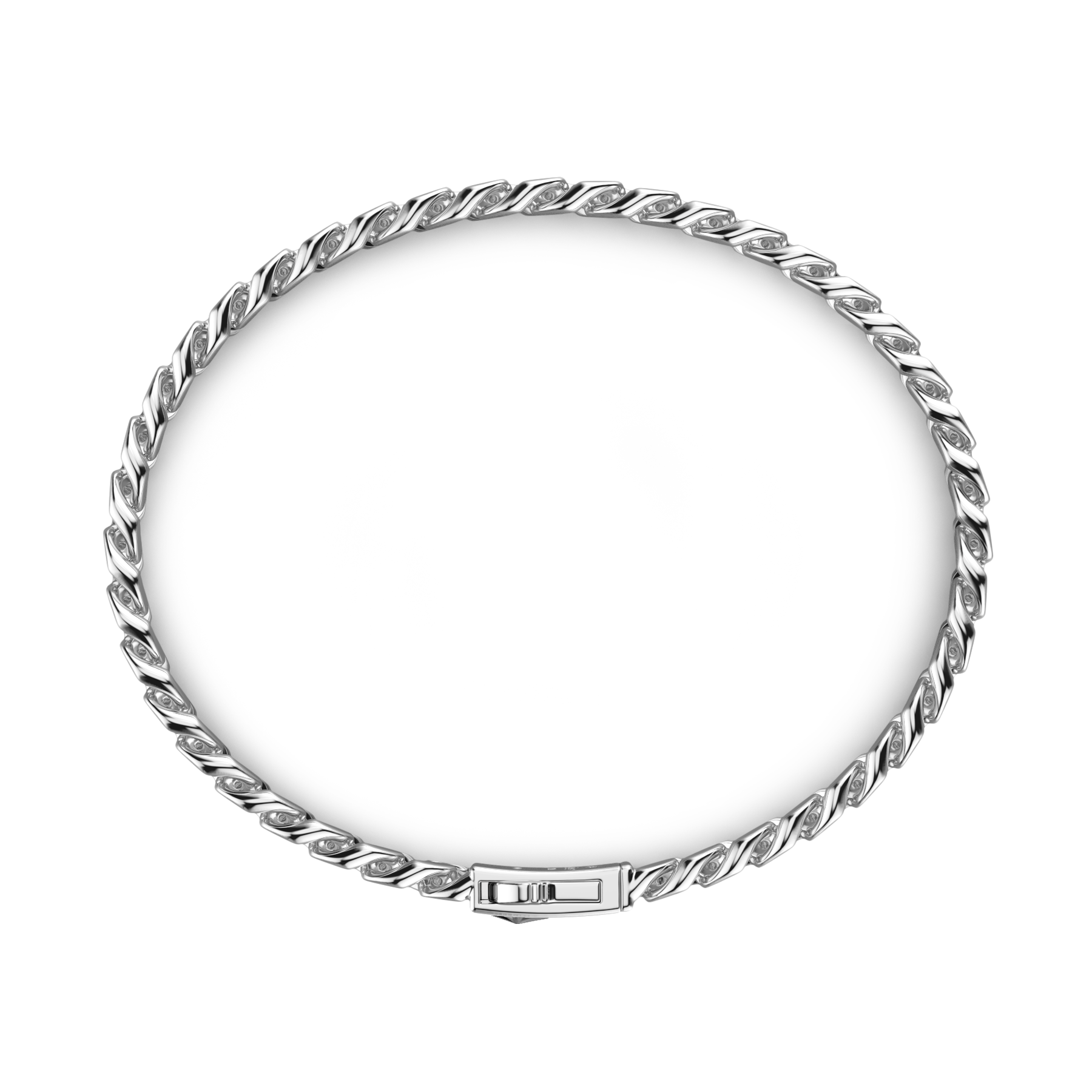 Silver Curb Chain Bracelet