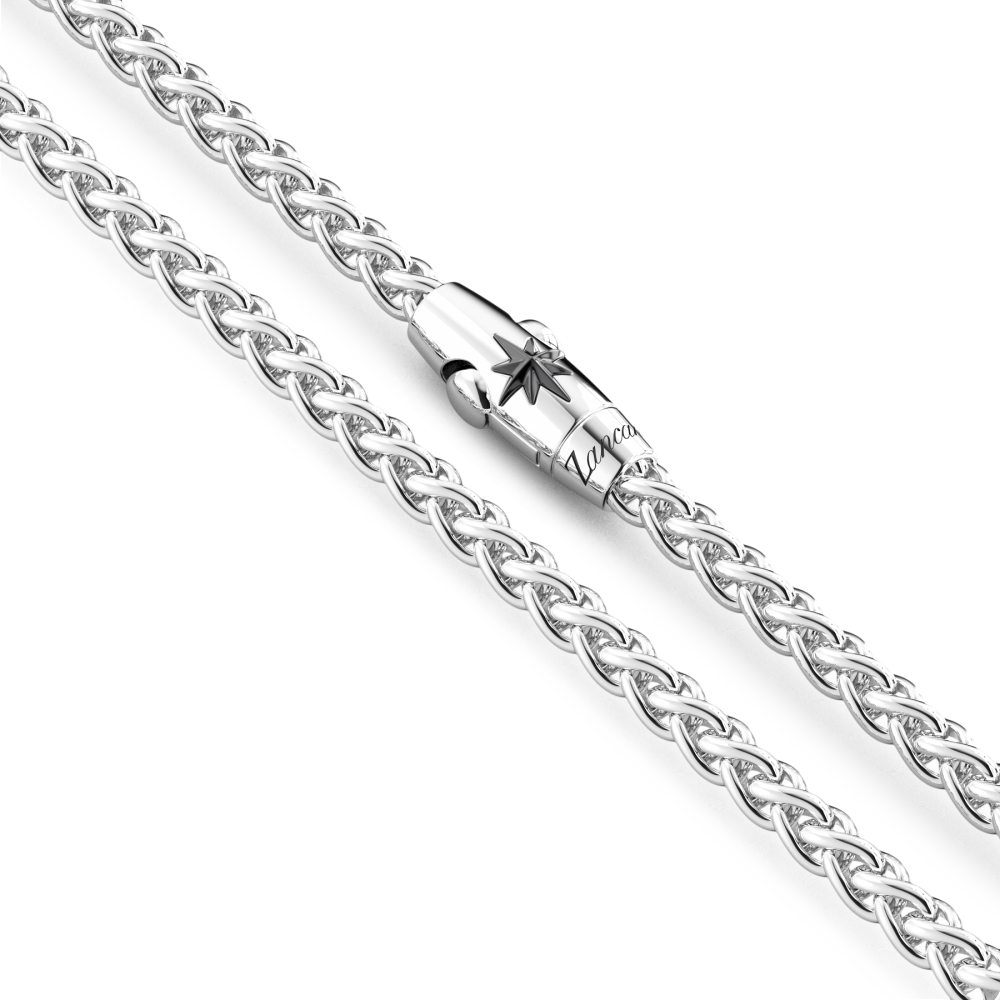 Silver Interwoven Link Necklace