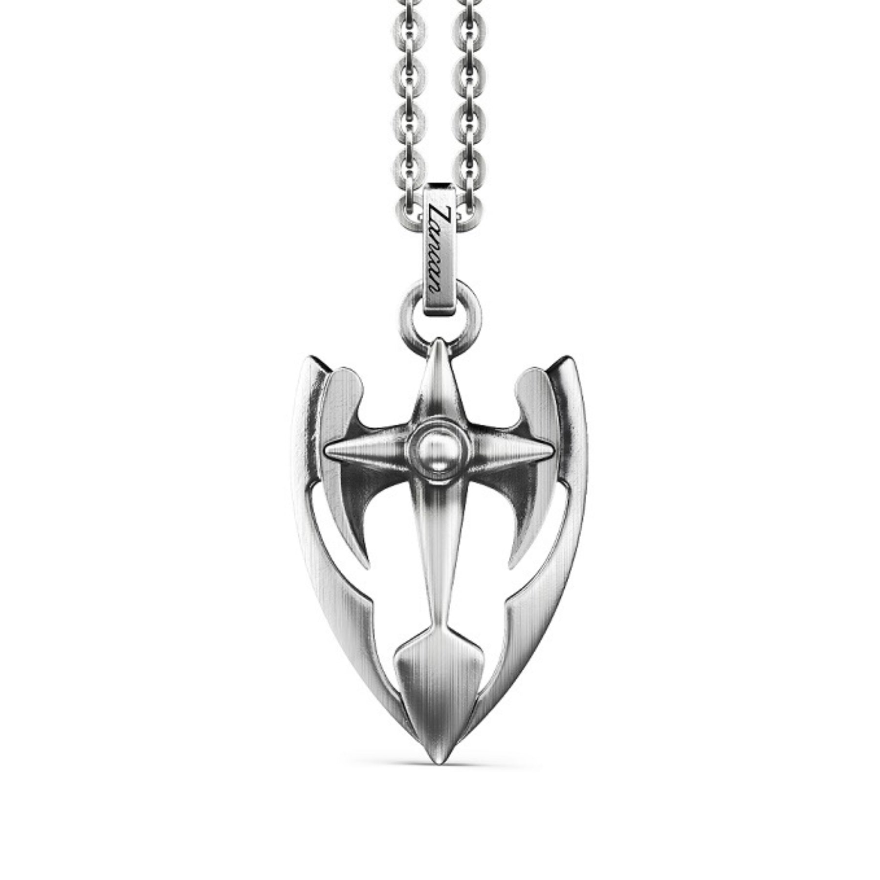 Silver Necklace with Arrow