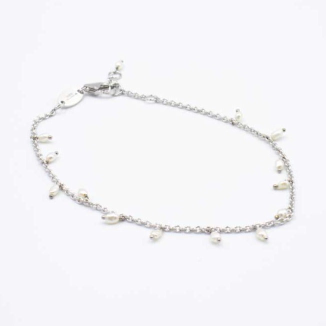 DNA Perla Rhodium / Pearl Bracelet