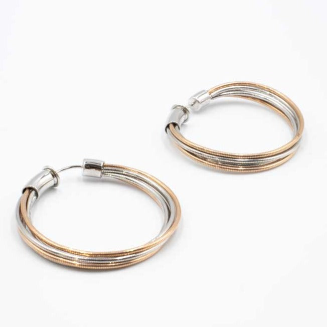 DNA Spring 2 Tone Earrings WDNAO 201