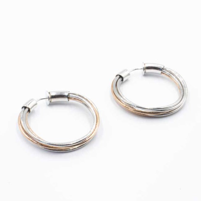 2 Tone Earrings WDNAO 221