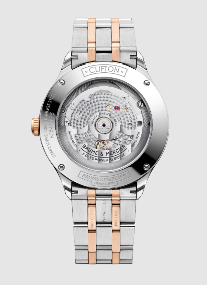 Clifton 10458 Watch for men | Check Prices on Baume & Mercier Back