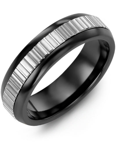 MADANI MEN'S & WOMEN'S ETERNITY ACCENTS WEDDING BAND MFR610JW MFR610JW