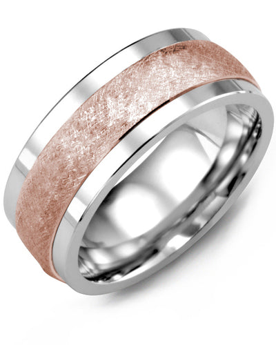 MADANI MEN'S HAND BRUSHED WEDDING BAND MKE910TP MKE910TP