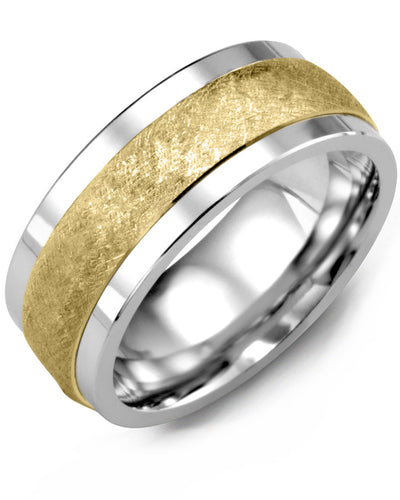 MADANI MEN'S HAND BRUSHED WEDDING BAND MKE910TY MKE910TY