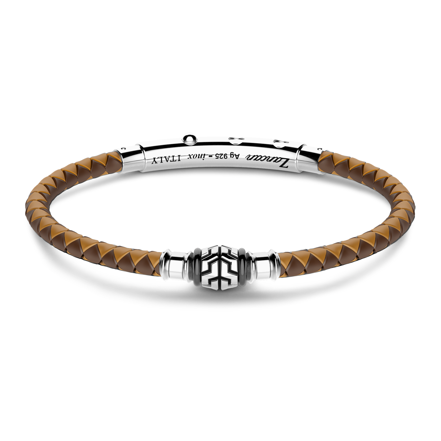 Light Brown Silicone Bracelet with Marble