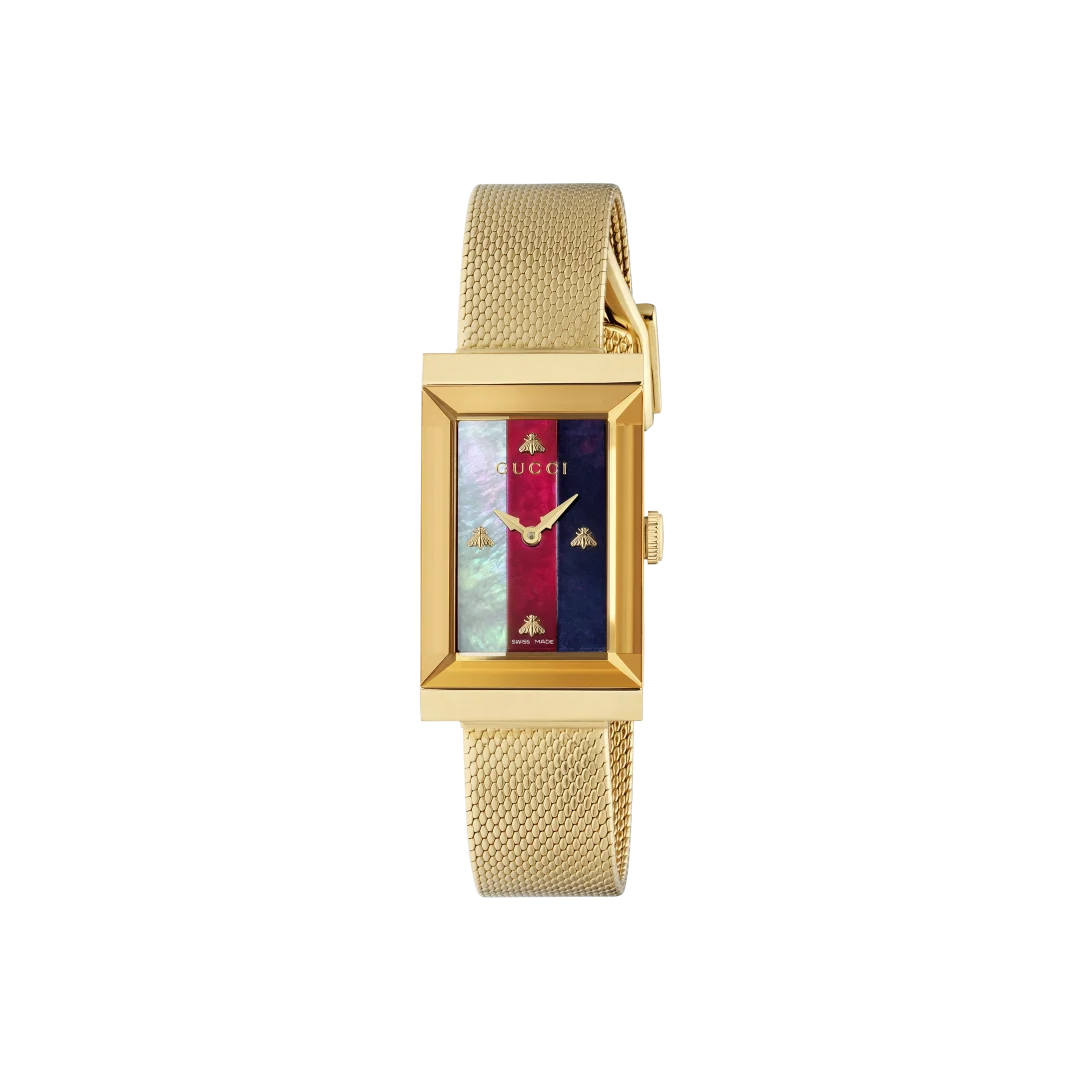 Gucci G-Frame 21 x 34mm Quartz Mother Of Pearl YA147410