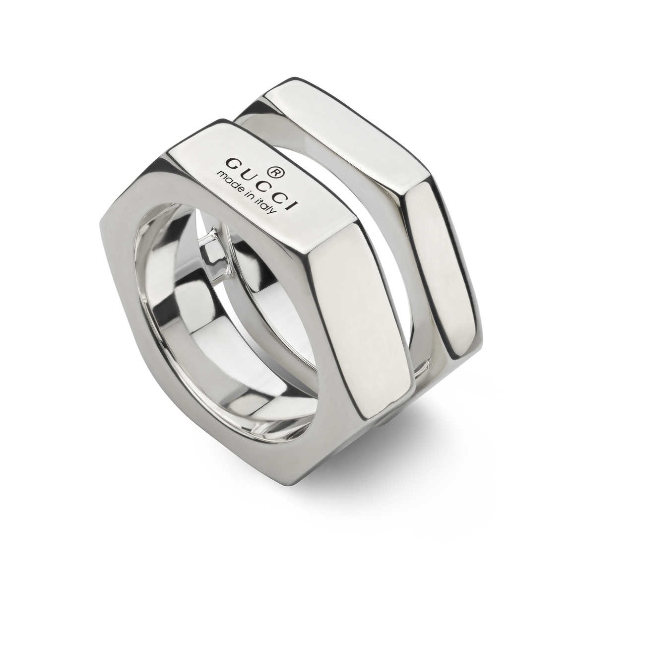 GUCCI TRADEMARK RING 12.2MM SILVER