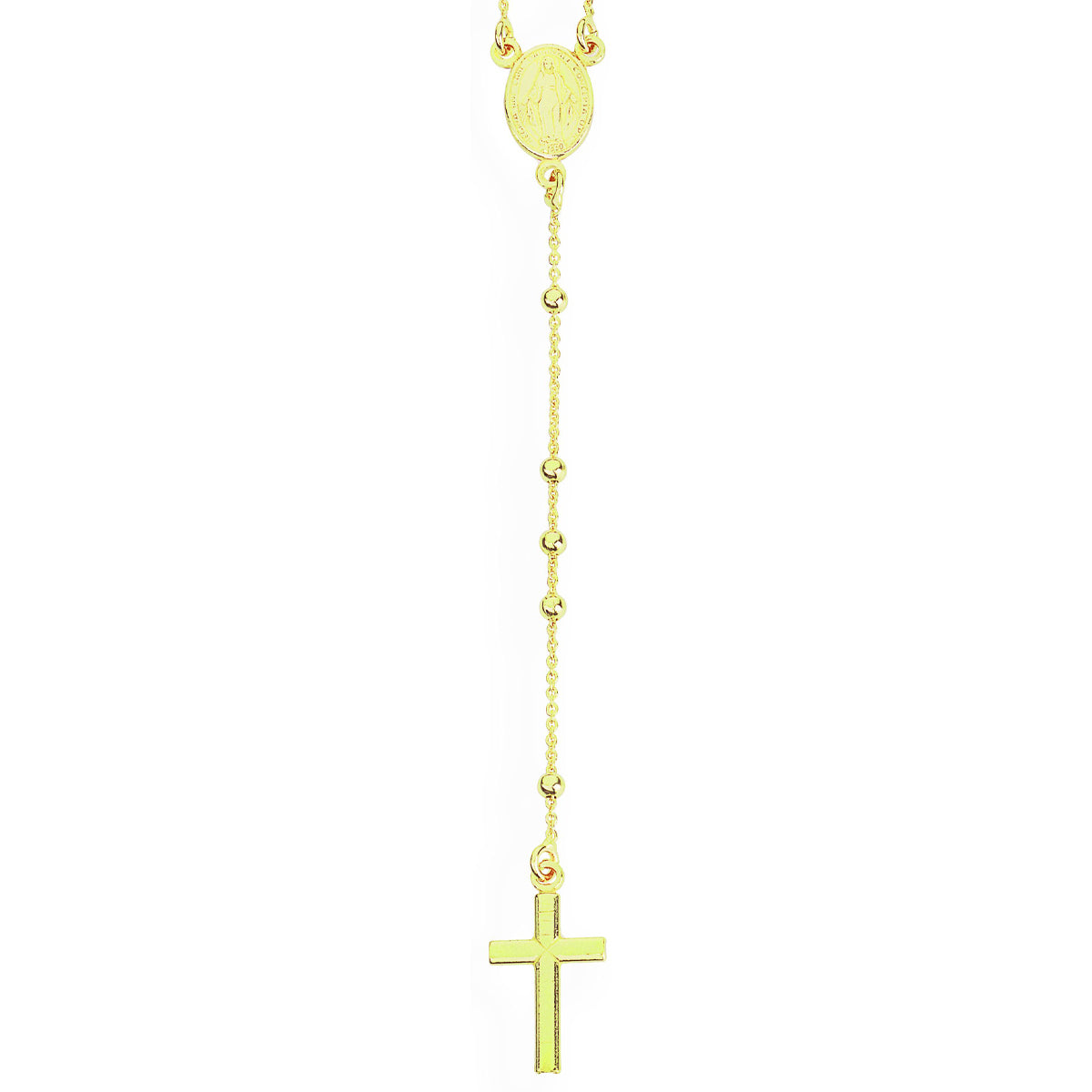 AMEN GOLD ROSARY PLAIN CRO25G