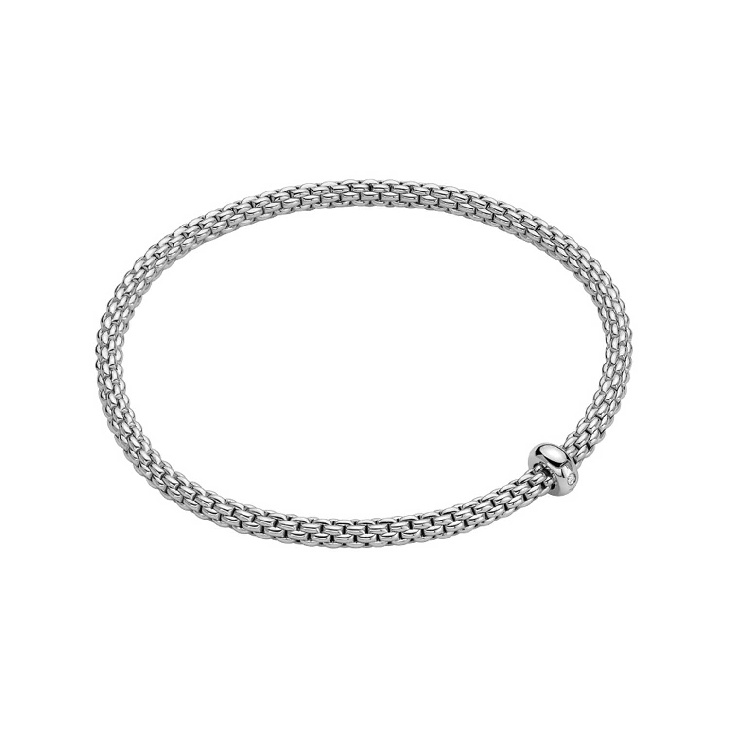 Fope 18k White Gold Flex'It Stretch Bracelet 01M08BX_BB_B_XBX_00M