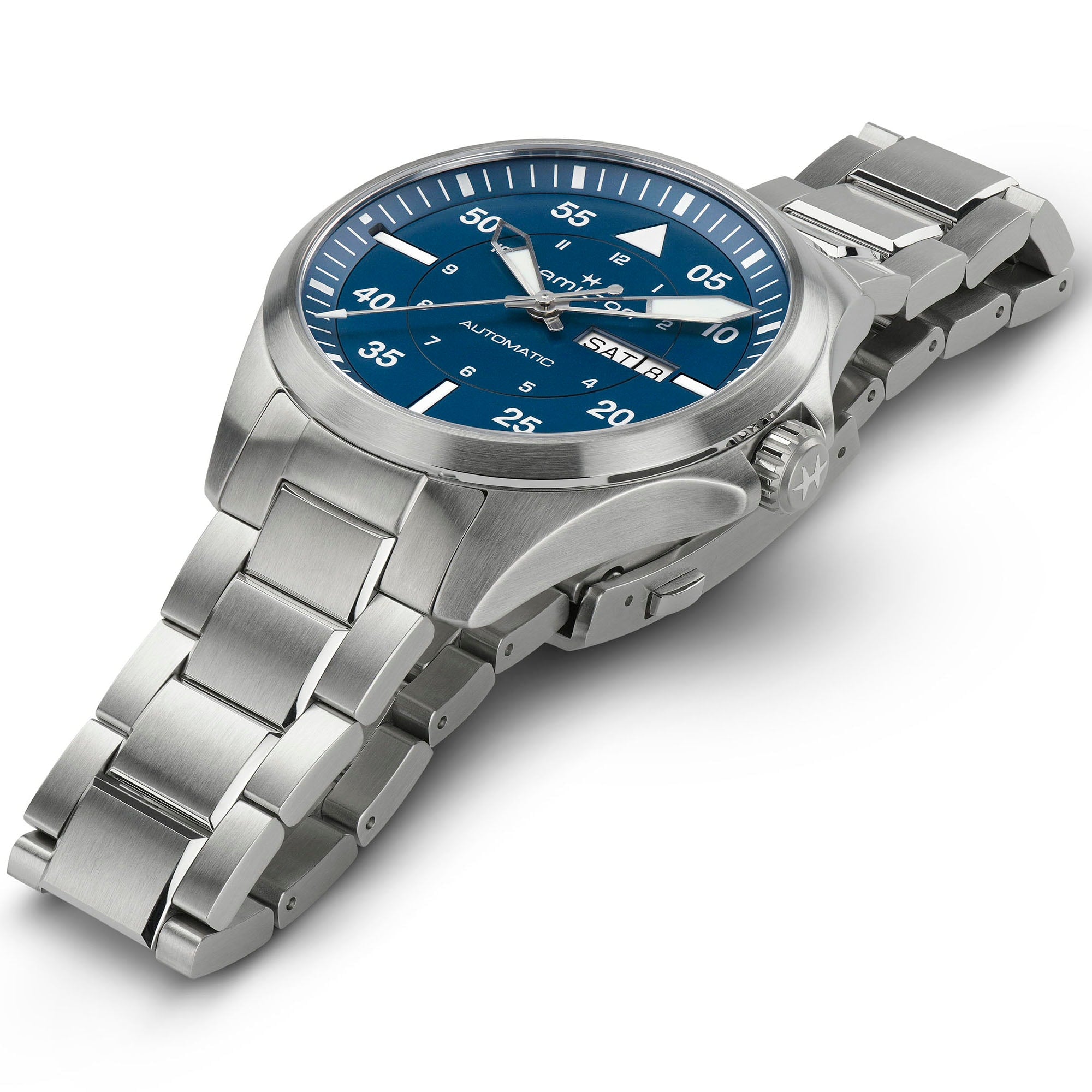 Khaki Aviation Pilot Day Date Auto - H64635140