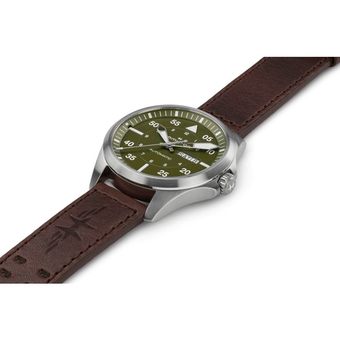 HAMILTON - KHAKI AVIATION PILOT DAY DATE AUTO H64635560