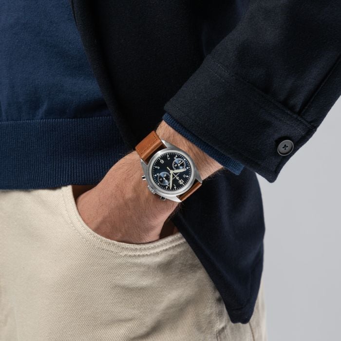 Khaki Aviation Pilot Pioneer Mechanical Chrono - H76409540
