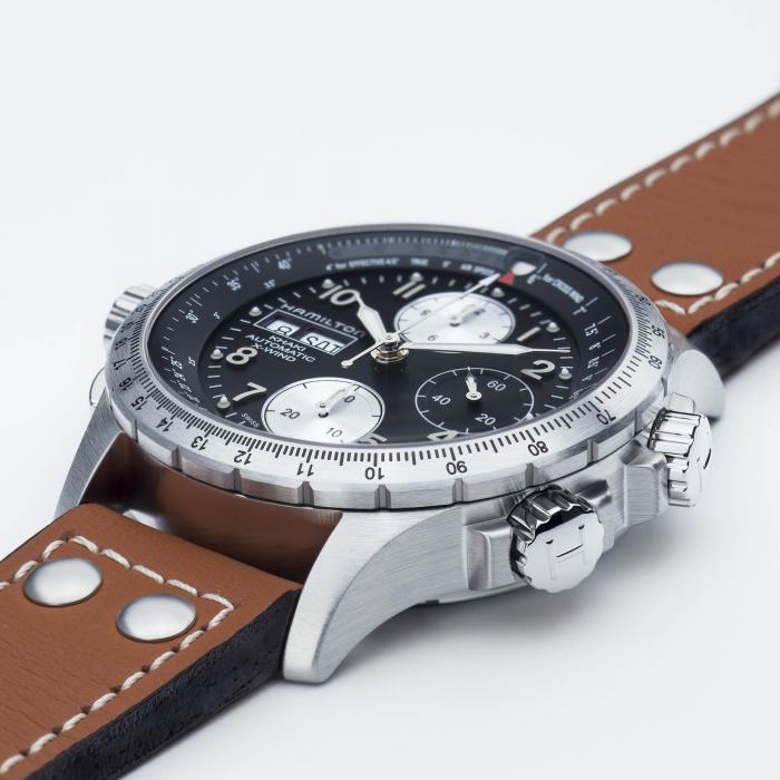 HAMILTON  KHAKI AVIATION X-WIND AUTO CHRONO 44MM H77616533