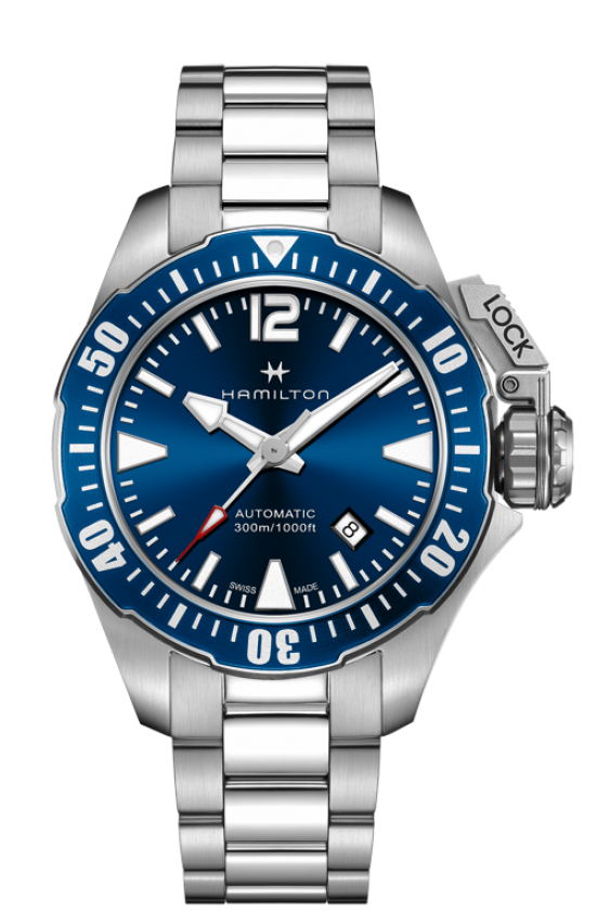 HAMILTON:KHAKI NAVY FROGMAN AUTO H77705145 - Moments Watches & Jewelry