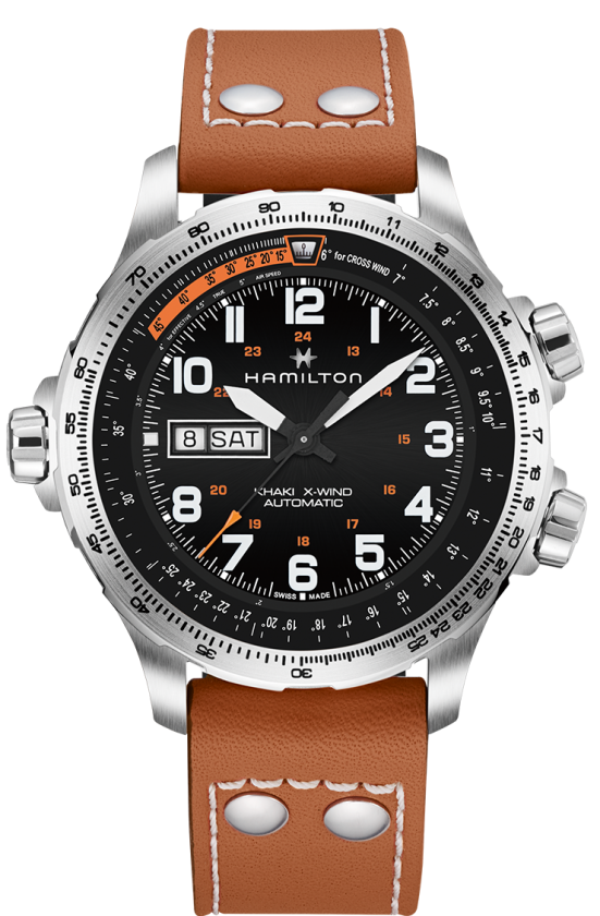 HAMILTON: KHAKI AVIATION X-WIND DAY DATE AUTO H77755533 - Moments Watches & Jewelry