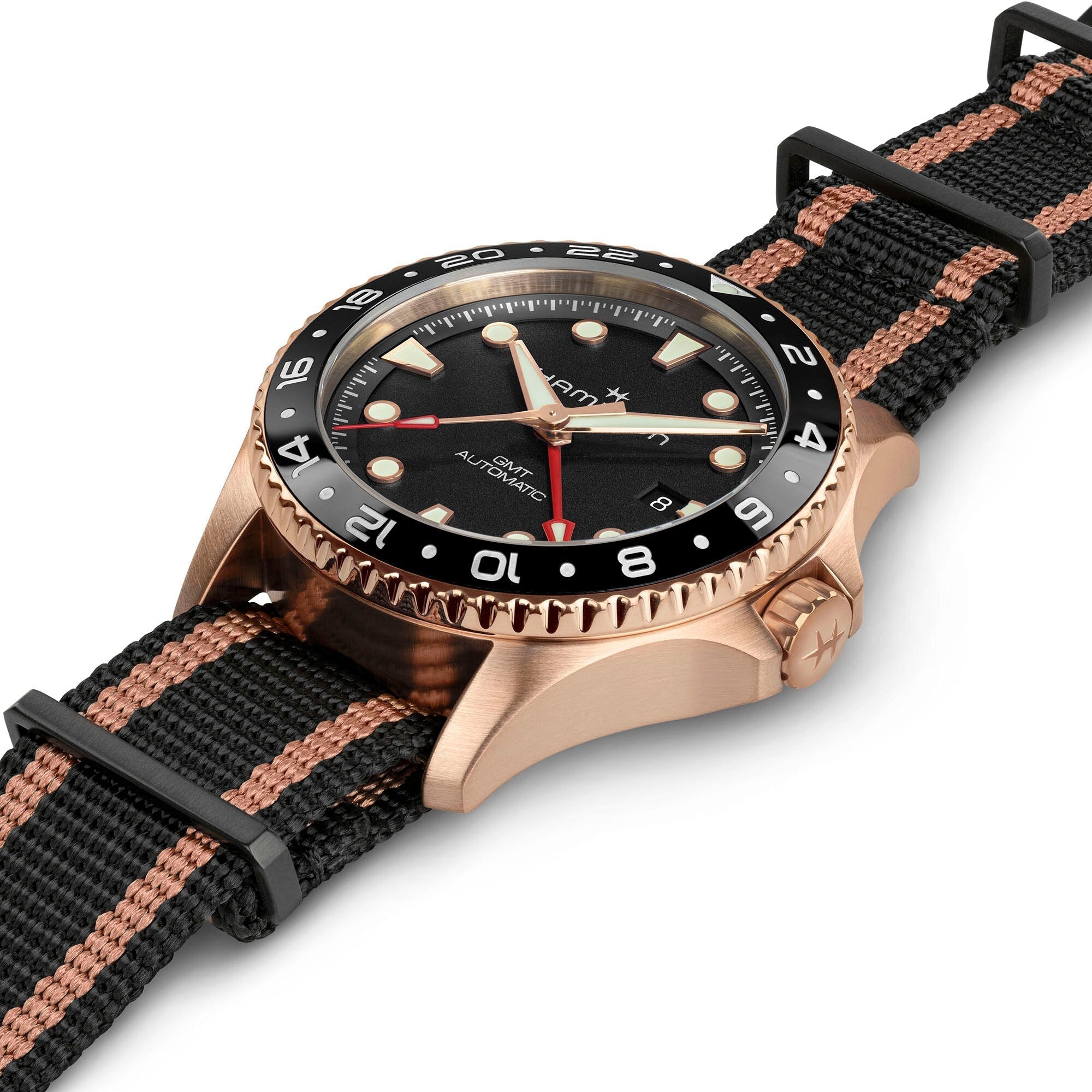 Khaki Navy Scuba Automatic GMT 43mm Bronze - H82565930