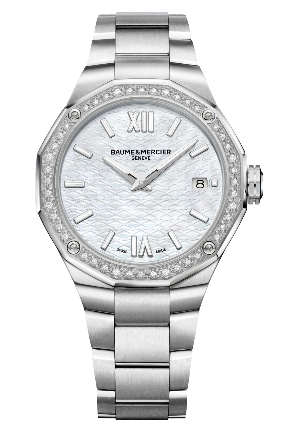 Riviera 10662
Quartz Watch, Date Display, Diamond-Set - 36mm