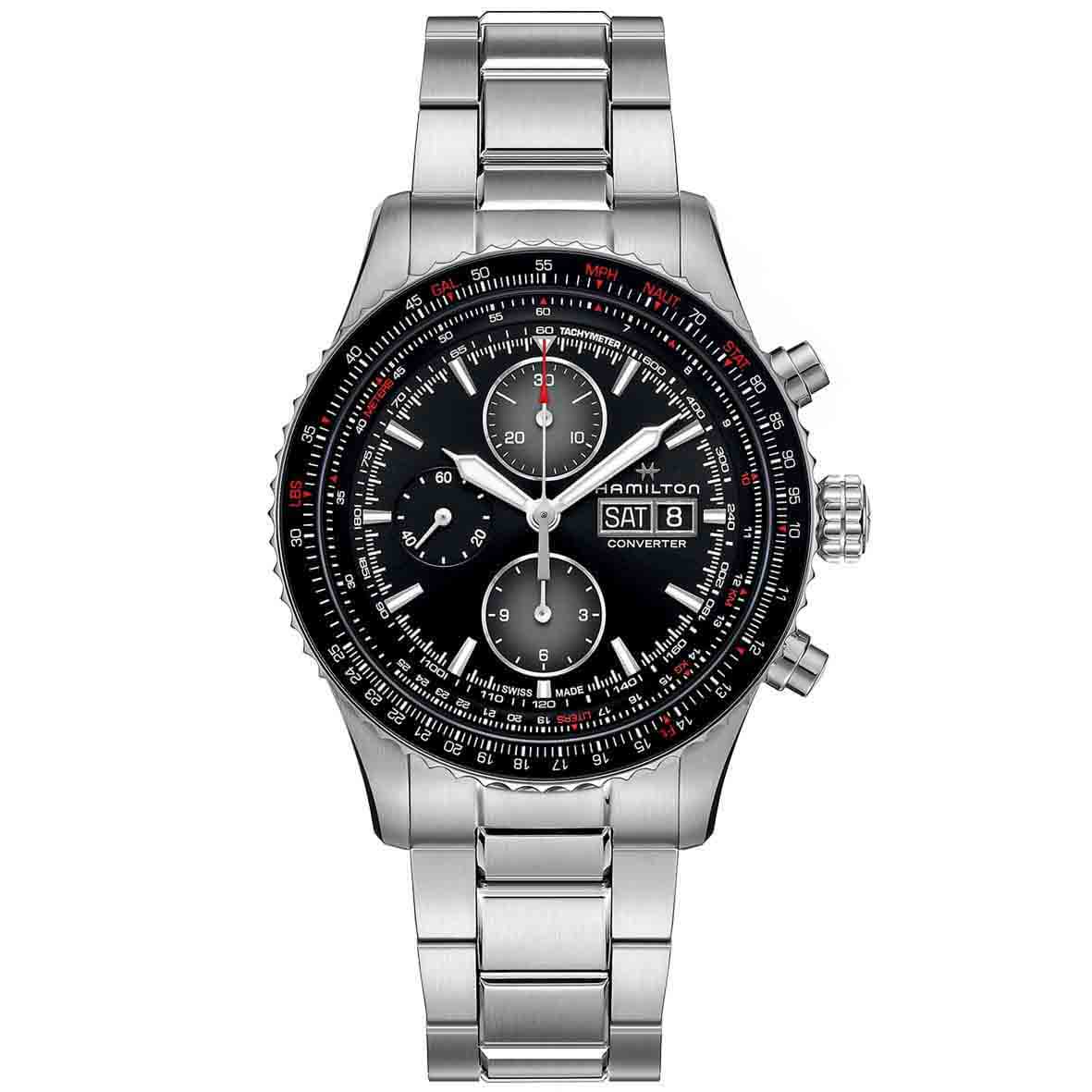 HAMILTON KHAKI PILOT CONVERTER AUTO CHRONO 44MM H76726130