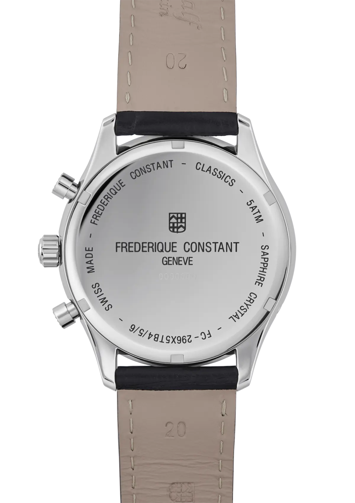 FREDERIQUE CONSTANT CLASSICS QUARTZ CHRONOGRAPH BIG DATE FC-296DG5B6